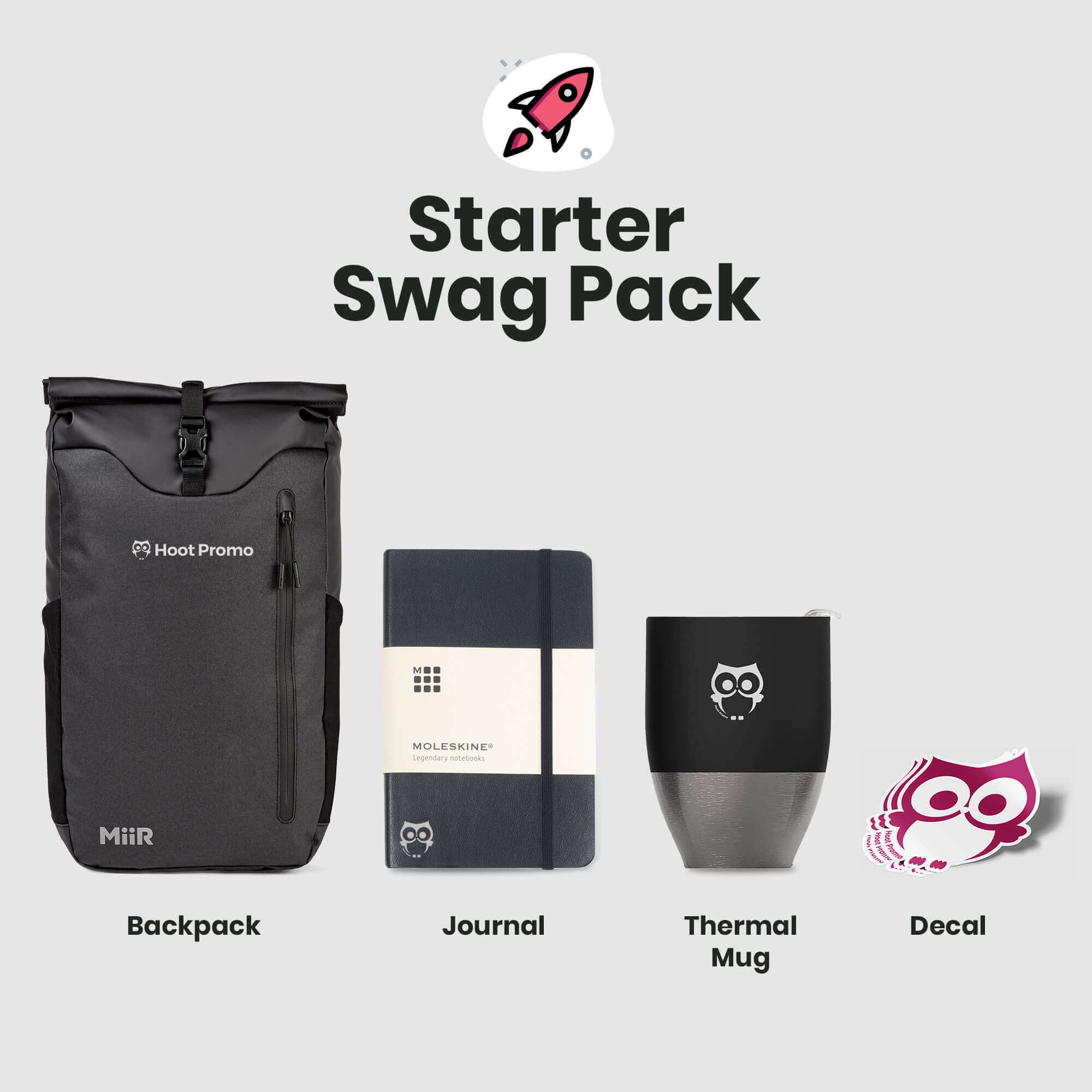 Hoot Promo Starter Swag Pack Contents